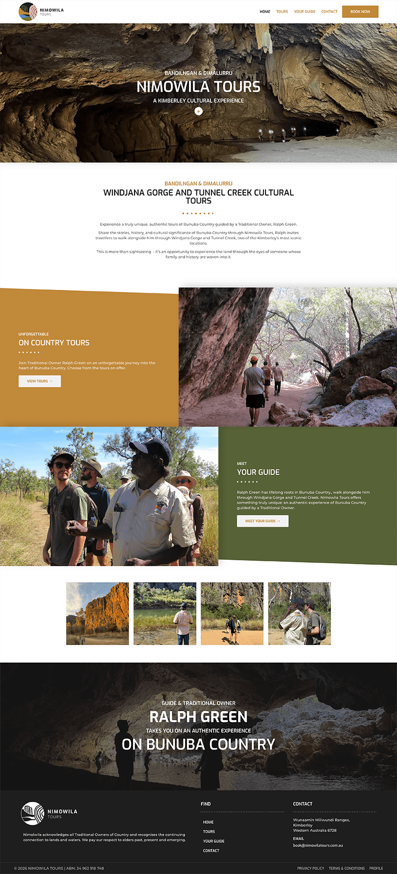 Nimowila Tours Website